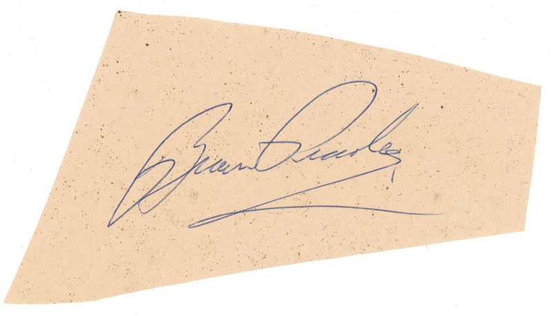 Lot 1320 Brian Piccolo: Rare signature of the inspirational Brian Piccolo