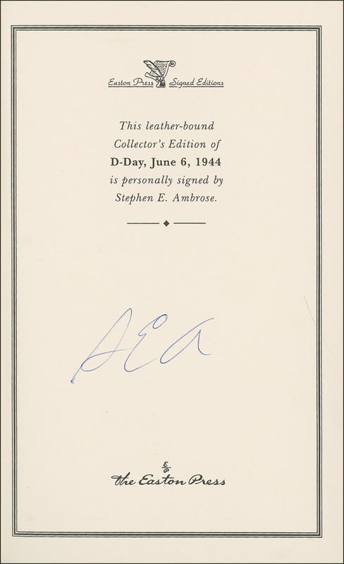 Lot 449 Stephen E. Ambrose Book