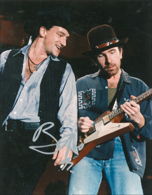 Lot 791 U2: Bono Signed Photograph