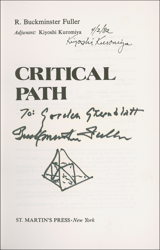 Lot 490 Buckminster Fuller and Kiyoshi Kuromiya