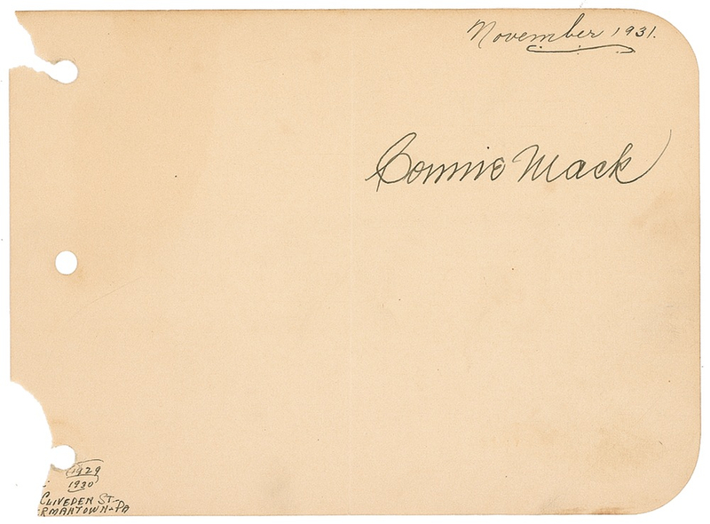 Lot 1275 Connie Mack