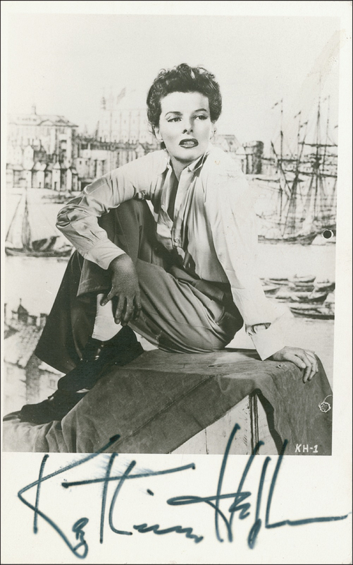 Lot 925 Katharine Hepburn Signed Photograph
