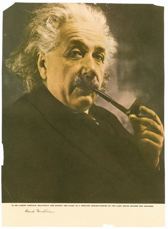 Lot 188 Albert Einstein: Einstein 1938 Life magazine photo