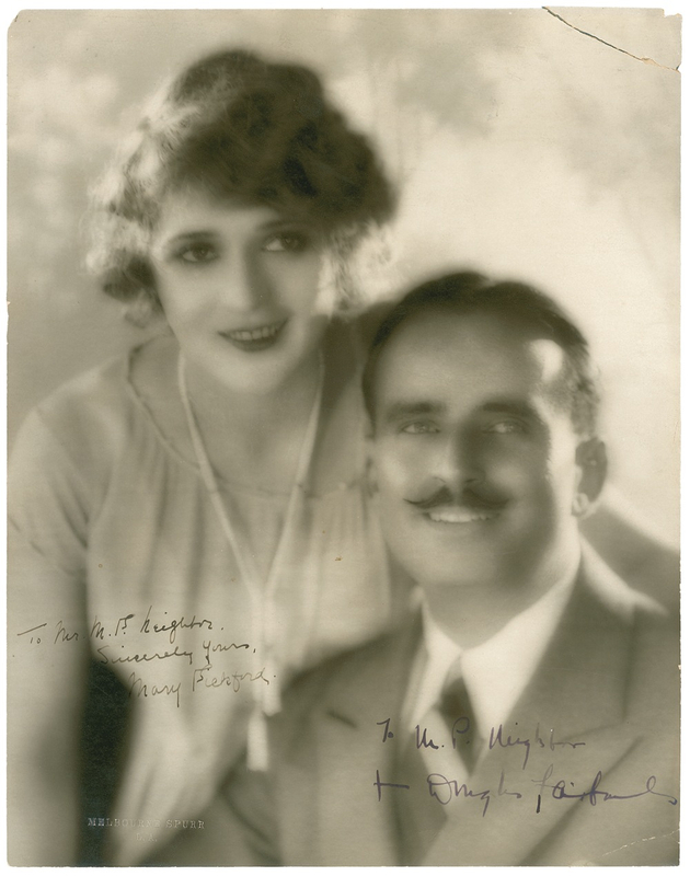 Lot 1005 Mary Pickford and Douglas Fairbanks, Sr Signed Photograph