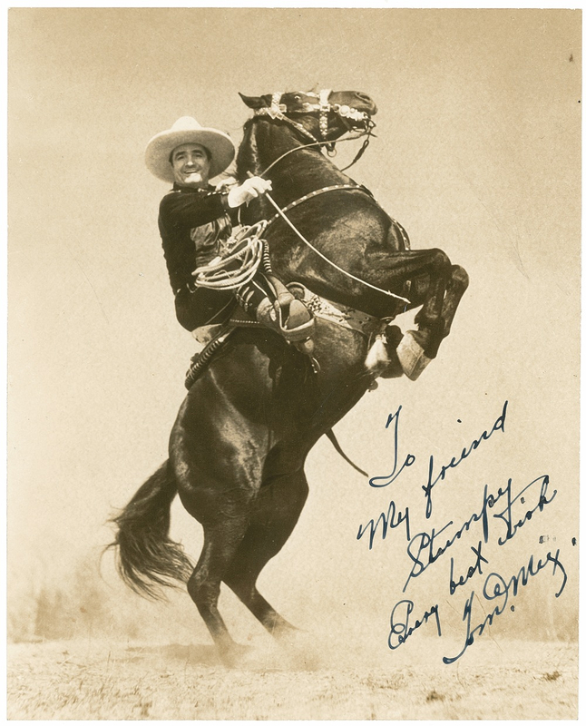 Lot 992 Tom Mix Signed Photograph