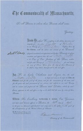 Lot #301 Nathaniel P. Banks - Image 1