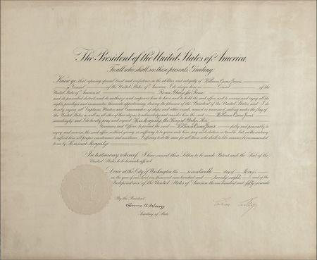 Lot #19 Calvin Coolidge Signed Document