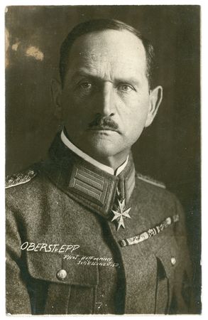 Lot #377 Franz Xaver Ritter von Epp Signed Photograph - Image 1