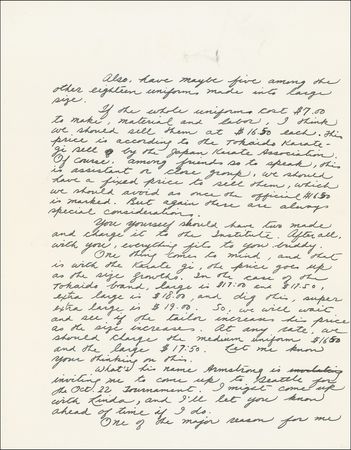 Lot #957 Bruce Lee: Lee touts to his disciple: ?My latest discovery that will definitely guarantee to sharpen your kicking in no time? - Image 2
