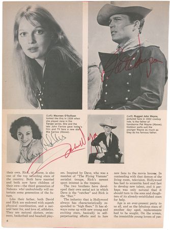 Lot #1048 John Wayne Book Page - Image 1