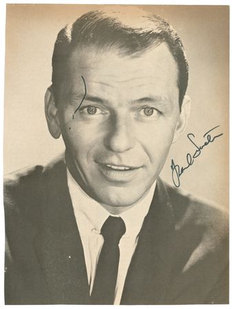 Lot #772 Frank Sinatra Signed Photograph - Image 1