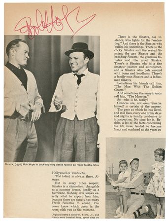Lot #772 Frank Sinatra Signed Photograph - Image 2