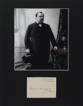 Lot #11 Grover Cleveland White House Card