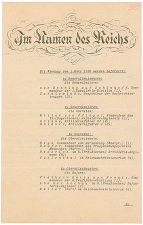 Lot #213 Paul von Hindenburg Signed Document - Image 1