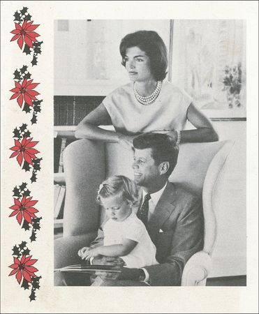 Lot #57 John F. Kennedy: Intimately-signed Christmas greetings - Image 1
