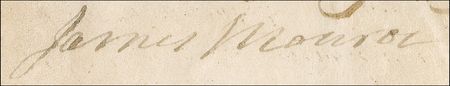 Lot #75 James Monroe and John Quincy Adams: Monroe and Adams authorize the two-gun schooner “Imperial” to set sail - Image 2