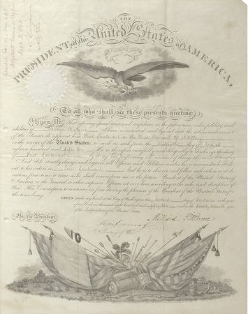 Lot #27 Millard Fillmore: Fillmore promotes an