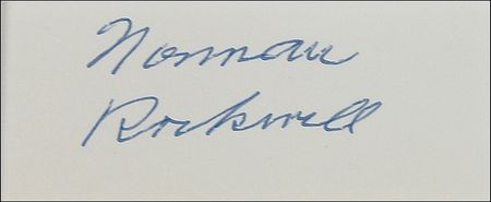 Lot #535 Norman Rockwell Signature - Image 2