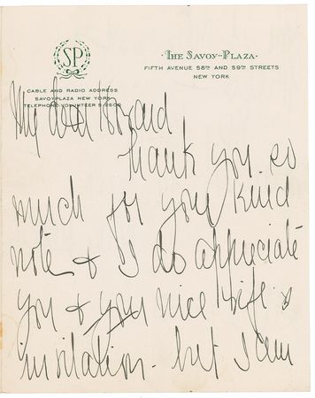Lot #880 Marie Dressler Handwritten Letter Signed - Image 1