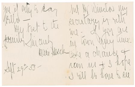 Lot #880 Marie Dressler Handwritten Letter Signed - Image 3