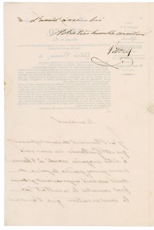 Lot #290 Francois Eugene Vidocq Handwritten Letter Signed - Image 2