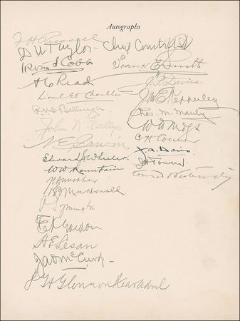 Lot #423 Flight Across the Atlantic: Twenty-seven early 20th century naval aviators commemorate The Flight Across the Atlantic - Image 1