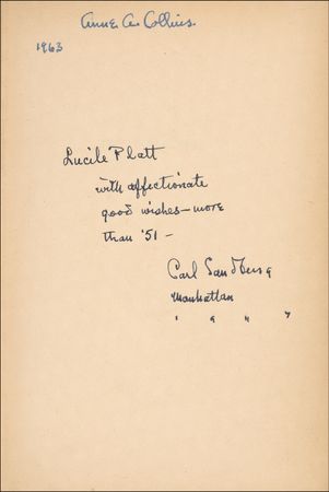 Lot #540 Carl Sandburg Book - Image 1