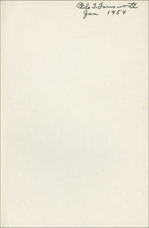 Lot #191 Philo T. Farnsworth Book - Image 2