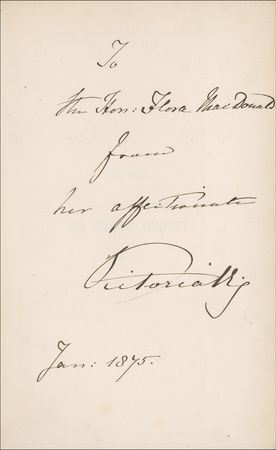 Lot #288 Victoria: Lengthy Prince Albert biography, all five volumes of which are lovingly signed by Victoria - Image 2