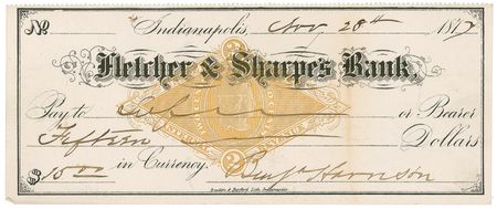 Lot #42 Benjamin Harrison Checks - Image 2