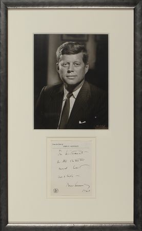 Lot #60 John F. Kennedy: Rare Kennedy presidential note from 1963 - Image 1