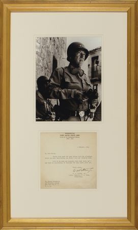 Lot #362 George S. Patton: “Part of my Army now occupies your name state” Patton writes on the day his 83rd Division closes in on Luxemberg - Image 1