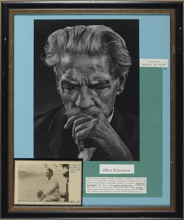 Lot #257 Albert Schweitzer Signed Photograph - Image 1