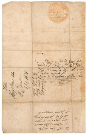 Lot #218 James I: Signed in 1621, the year he secretly planned to dissolve parliament - Image 2