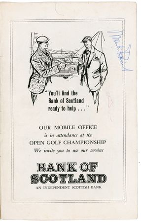 Lot #1238 Golf: British Open: Nicklaus and Palmer join other combatants in the 1968 British Open - Image 2