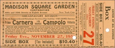 Lot #1196 Primo Carnera: Scarce signed photo of heavyweight boxing’s “Ambling Alp” - Image 2