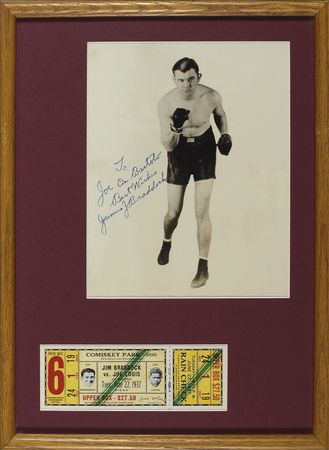 Lot #1193 James J. Braddock: Signed photo of the ‘Cinderella Man’ - Image 1