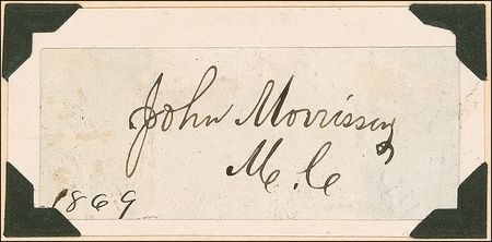 Lot #1298 John Morrissey: Early heavyweight champion John Morrissey - Image 1