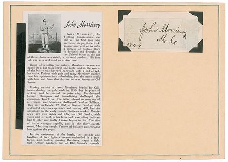 Lot #1298 John Morrissey: Early heavyweight champion John Morrissey - Image 2