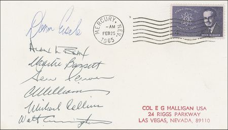 Lot #437 Nevada Test Site: At the dawn of the space program seventeen participants, including Armstrong, Aldrin, Bean, and Von Braun, sign from highly secretive Mercury, Nevada - Image 2