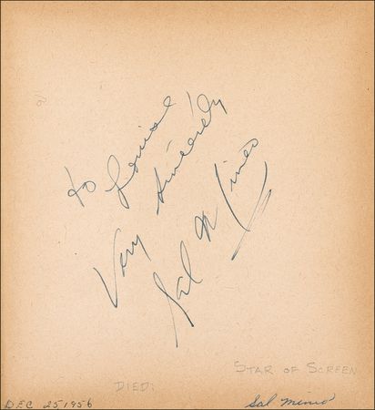 Lot #764 Elvis Presley and Friends: Vintage album signed by Presley, Cole, Mineo, and the Stooges - Image 2