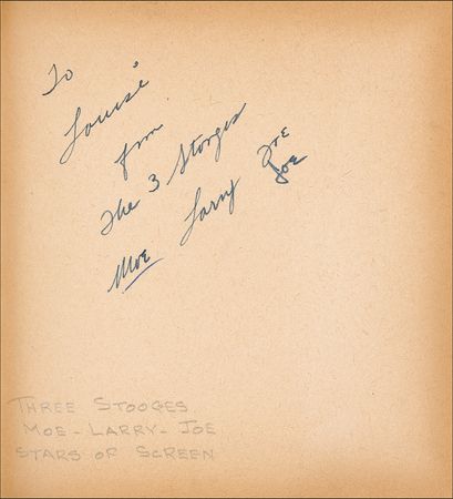 Lot #764 Elvis Presley and Friends: Vintage album signed by Presley, Cole, Mineo, and the Stooges - Image 4