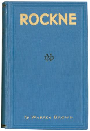 Lot #1328 Knute Rockne: Fine Rockne signature and biography - Image 2