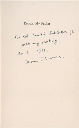 Lot #533 Pierre-Auguste and Jean Renoir: Renoir and his talented son - Image 1