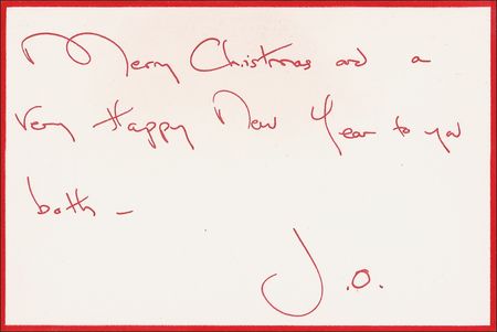 Lot #54 Jacqueline Kennedy Signed Note - Image 1