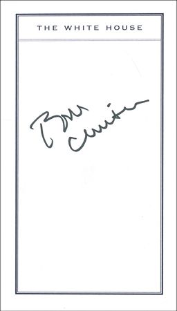 Lot #16 Bill Clinton: President Clinton signs