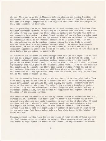 Lot #367 Hyman G. Rickover: Writing from aboard the Enterprise - Image 2