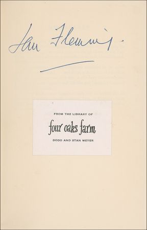 Lot #491 Ian Fleming: Fleming signed Bond book - Image 1