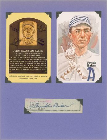 Lot #1174 Frank ?Home Run? Baker Signature - Image 1