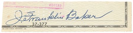 Lot #1174 Frank ?Home Run? Baker Signature - Image 2